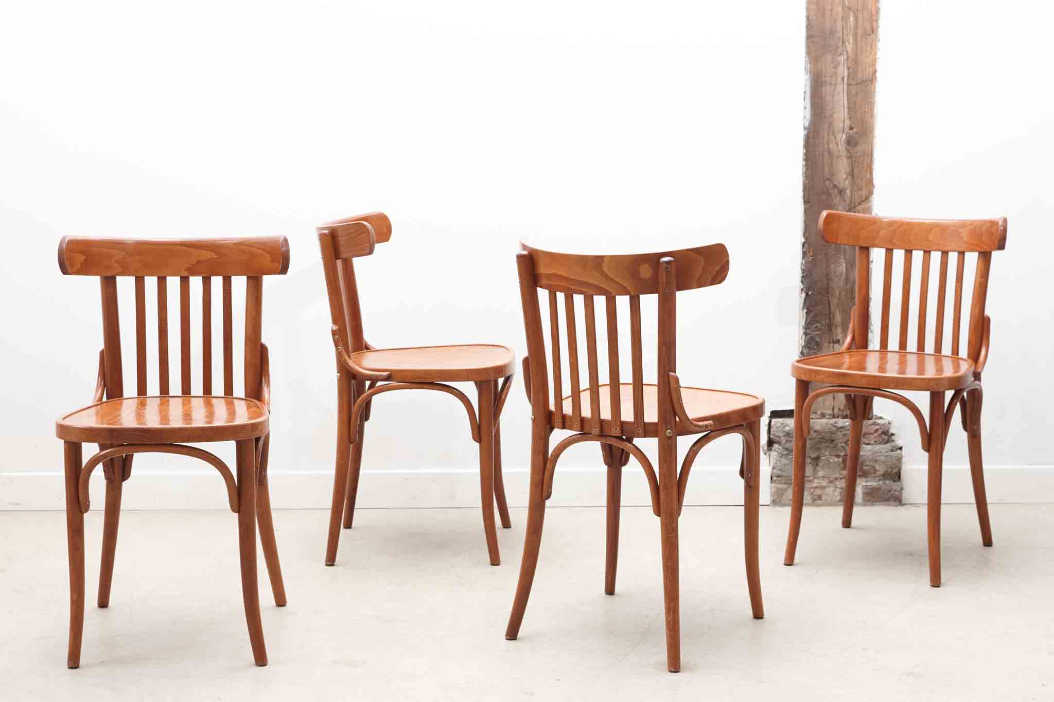 Chaise bistrot style Baumann caramel