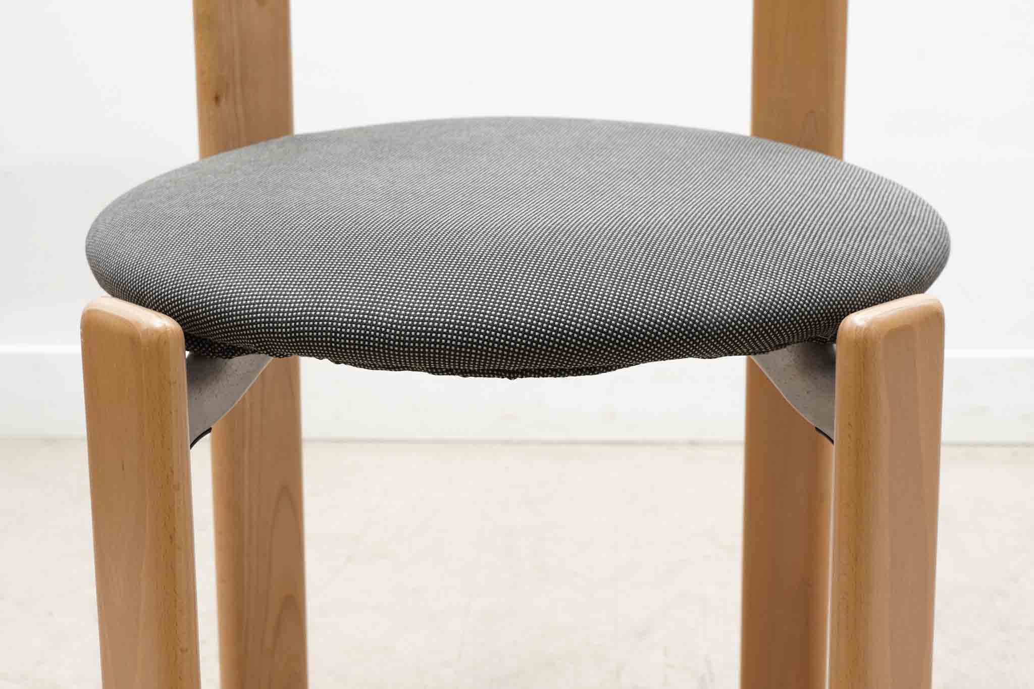 Chaise Bruno Rey par Kusch+co hêtre tapissée