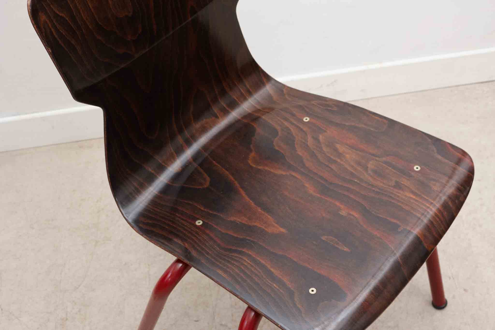 Chaise Eromes ébène et rouge