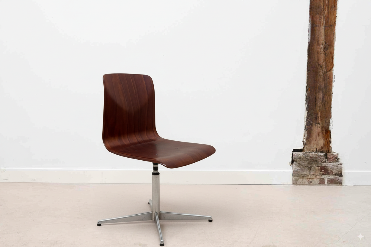 Chaises atelier vintage Galvanitas chrome