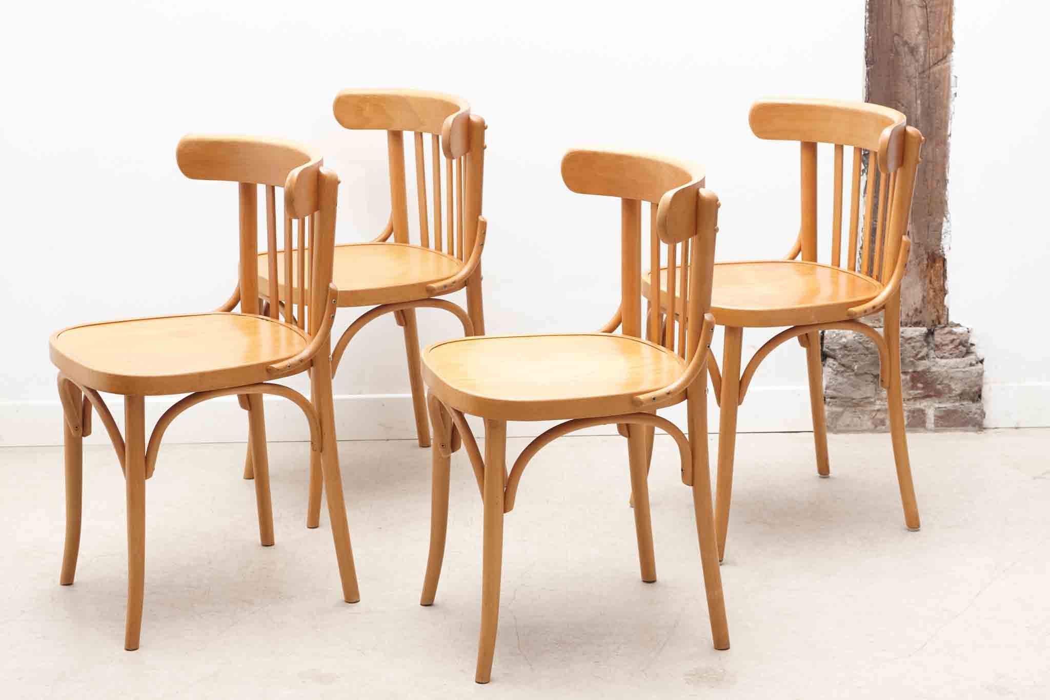 Chaise bistrot style Baumann hêtre