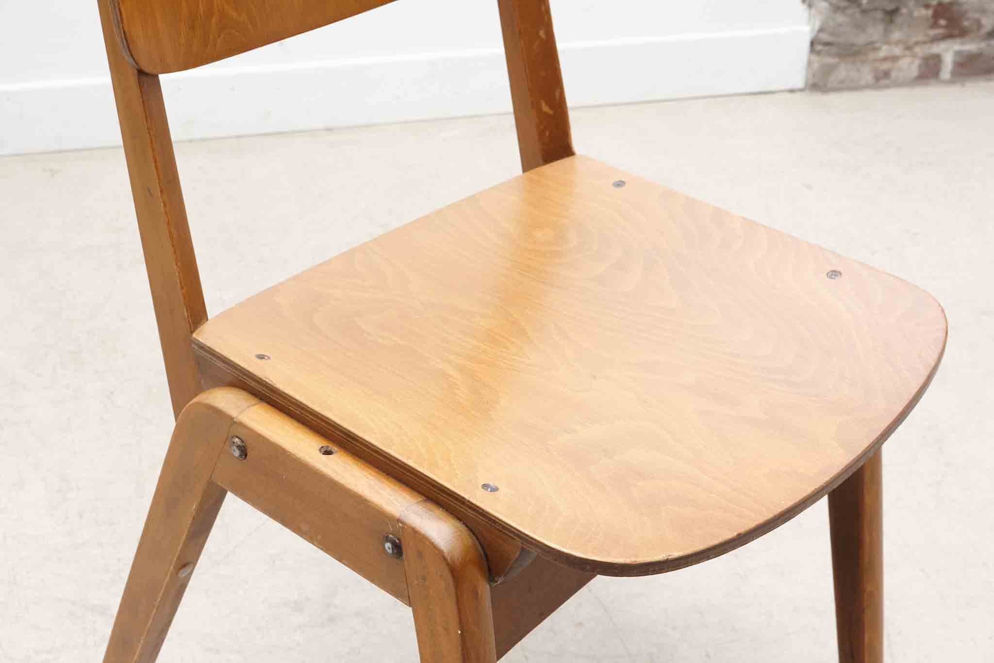 Chaise bistrot style scandinave chêne
