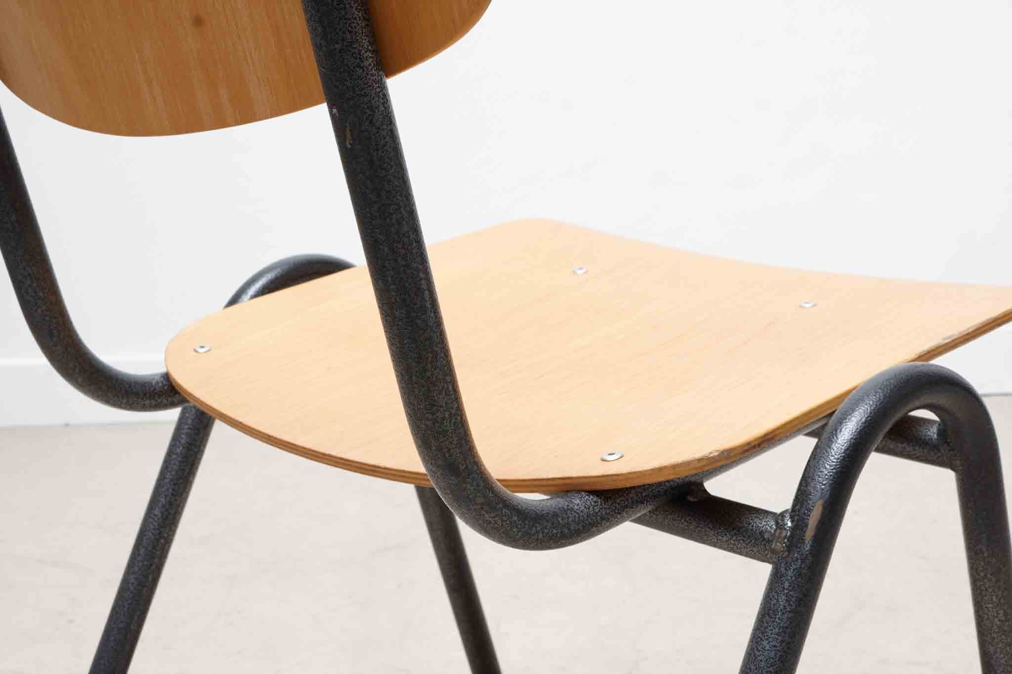 Eromes F4 gray oak chair with hooks