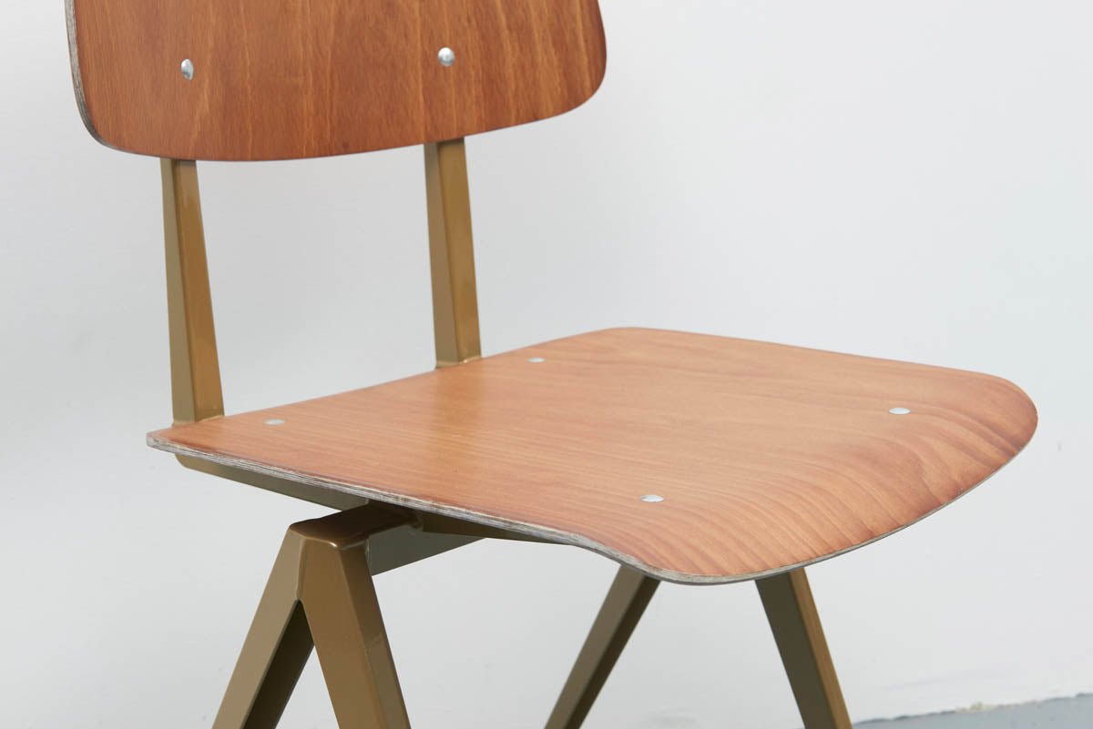 Pair of S16 chairs by Galvanitas - black/black - Reissue