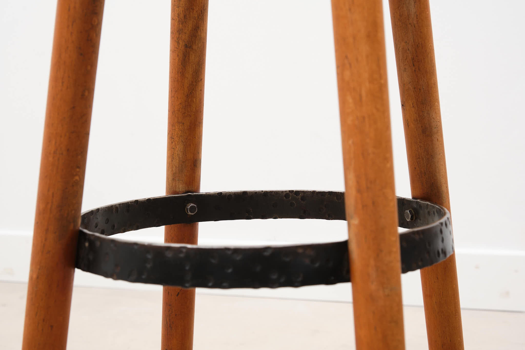 High oak stool