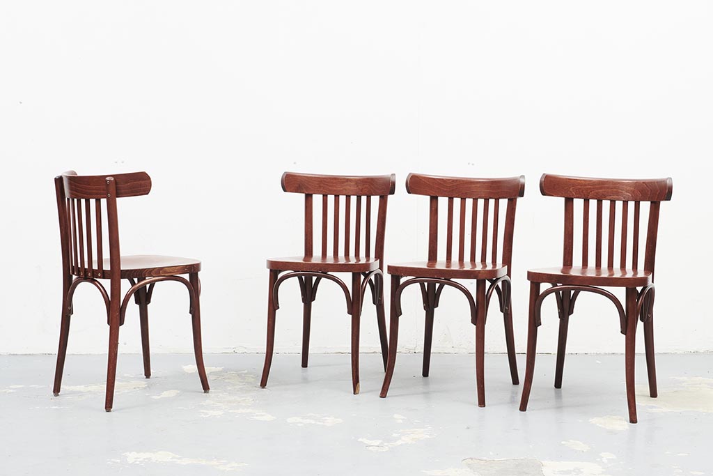 Bistrot style Baumann mahogany chair