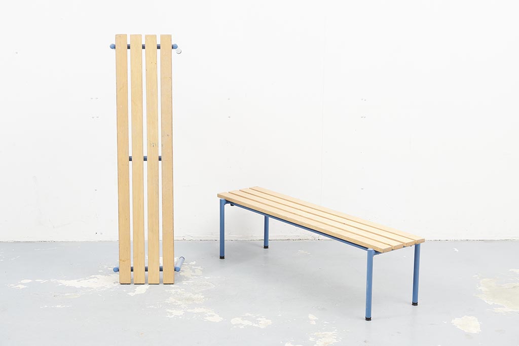 Blue beech school bench