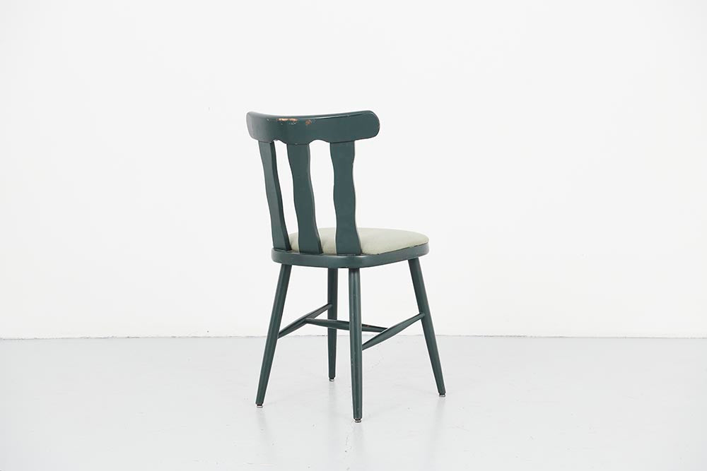 Vintage green bistro chair