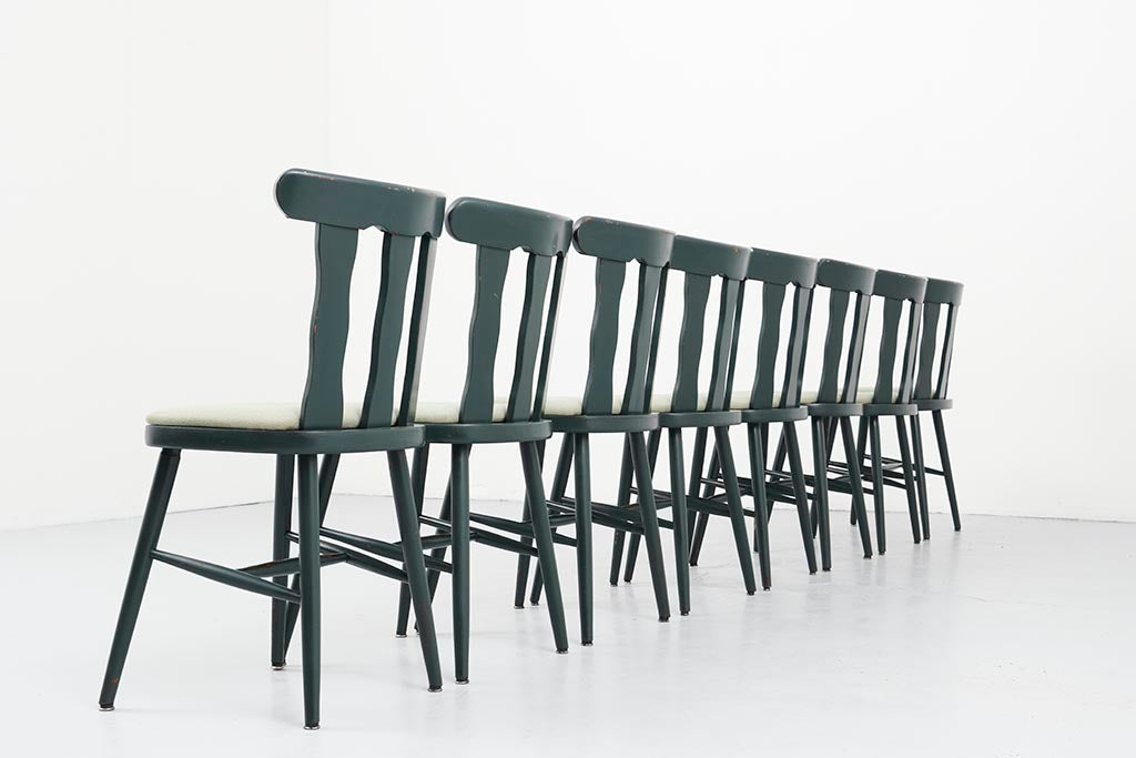 Vintage green bistro chair