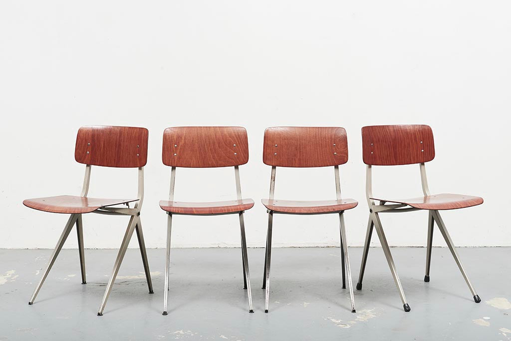 Marko S201 Chair "Spinstoel" Oak / White