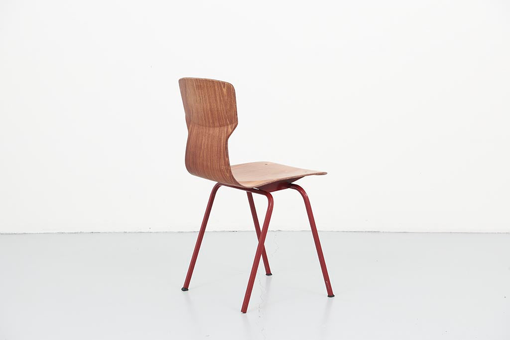 Eromes E5 Chair Oak / Carmine