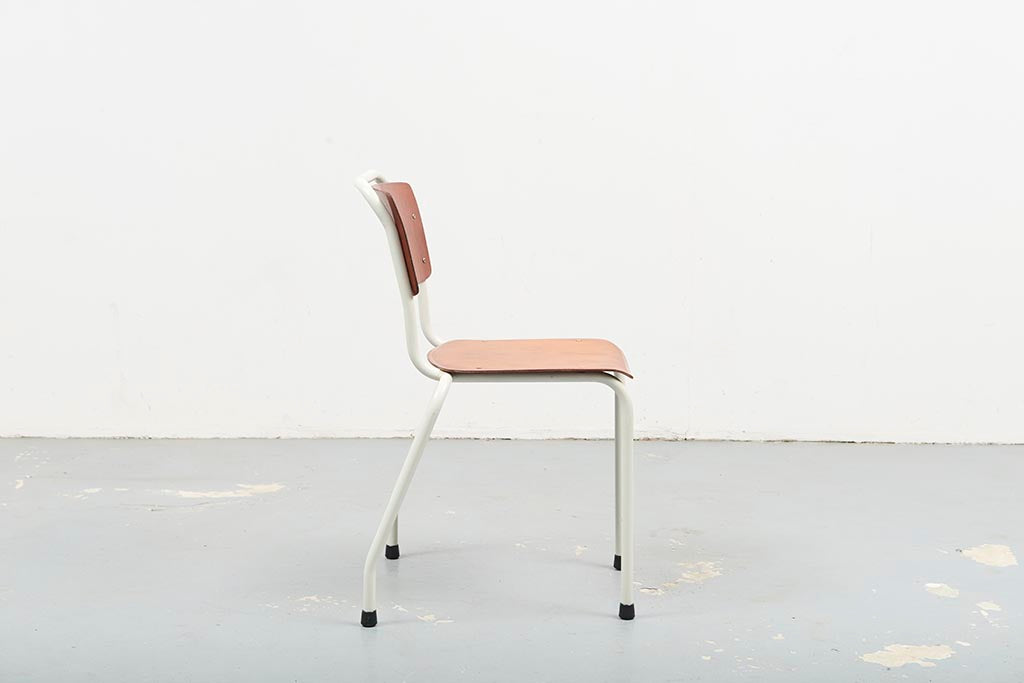 Gispen 106 Chair Oak / White