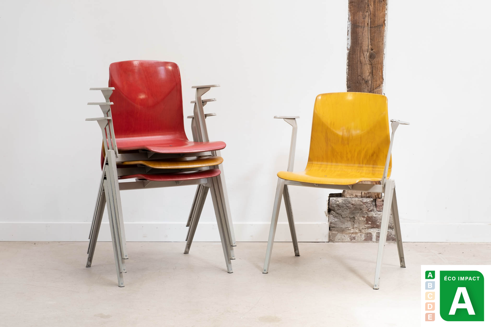 Chair with armrests Galvanitas S22 multicolored