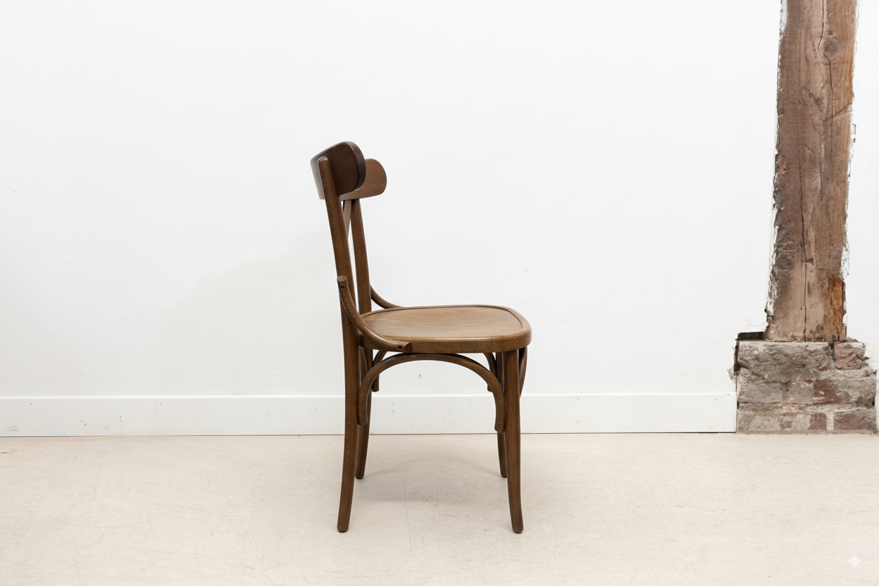 Chaise bistrot à palmette style Baumann chêne