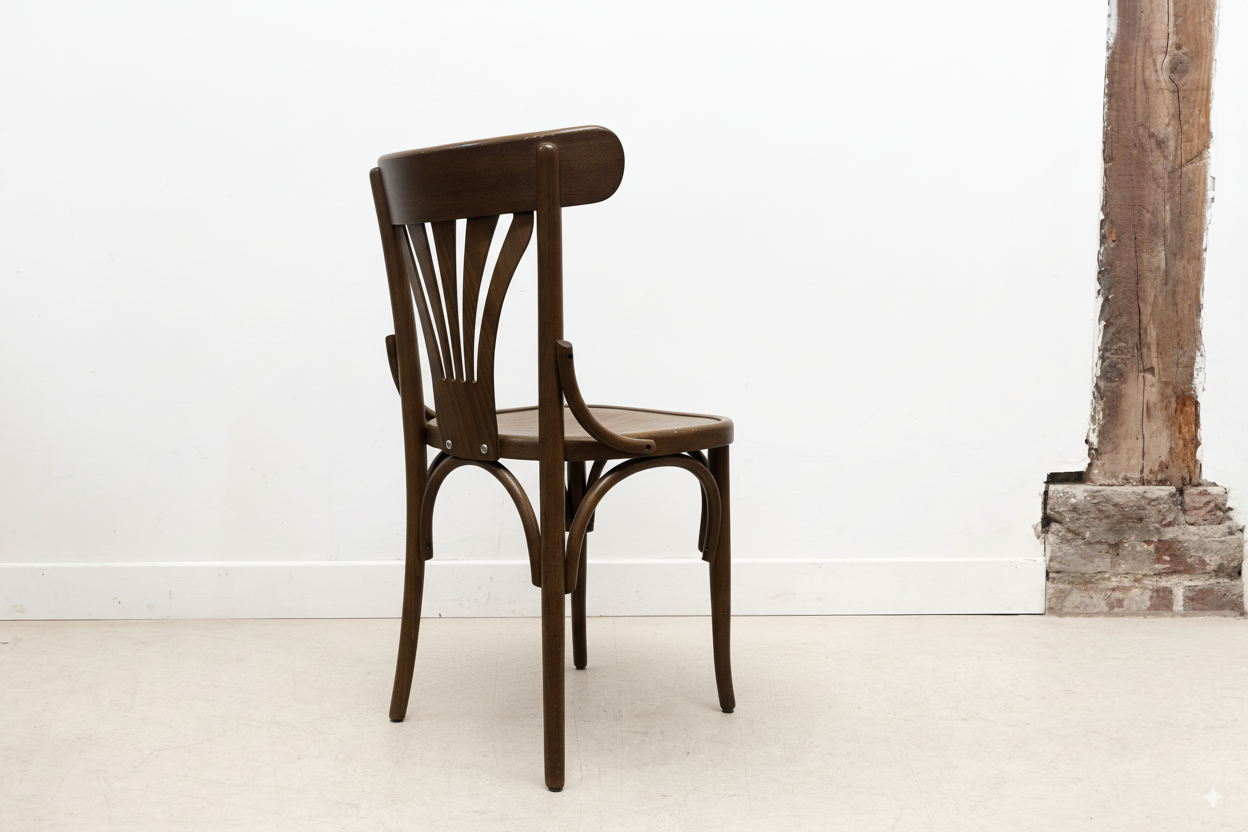 Chaise bistrot à palmette style Baumann chêne