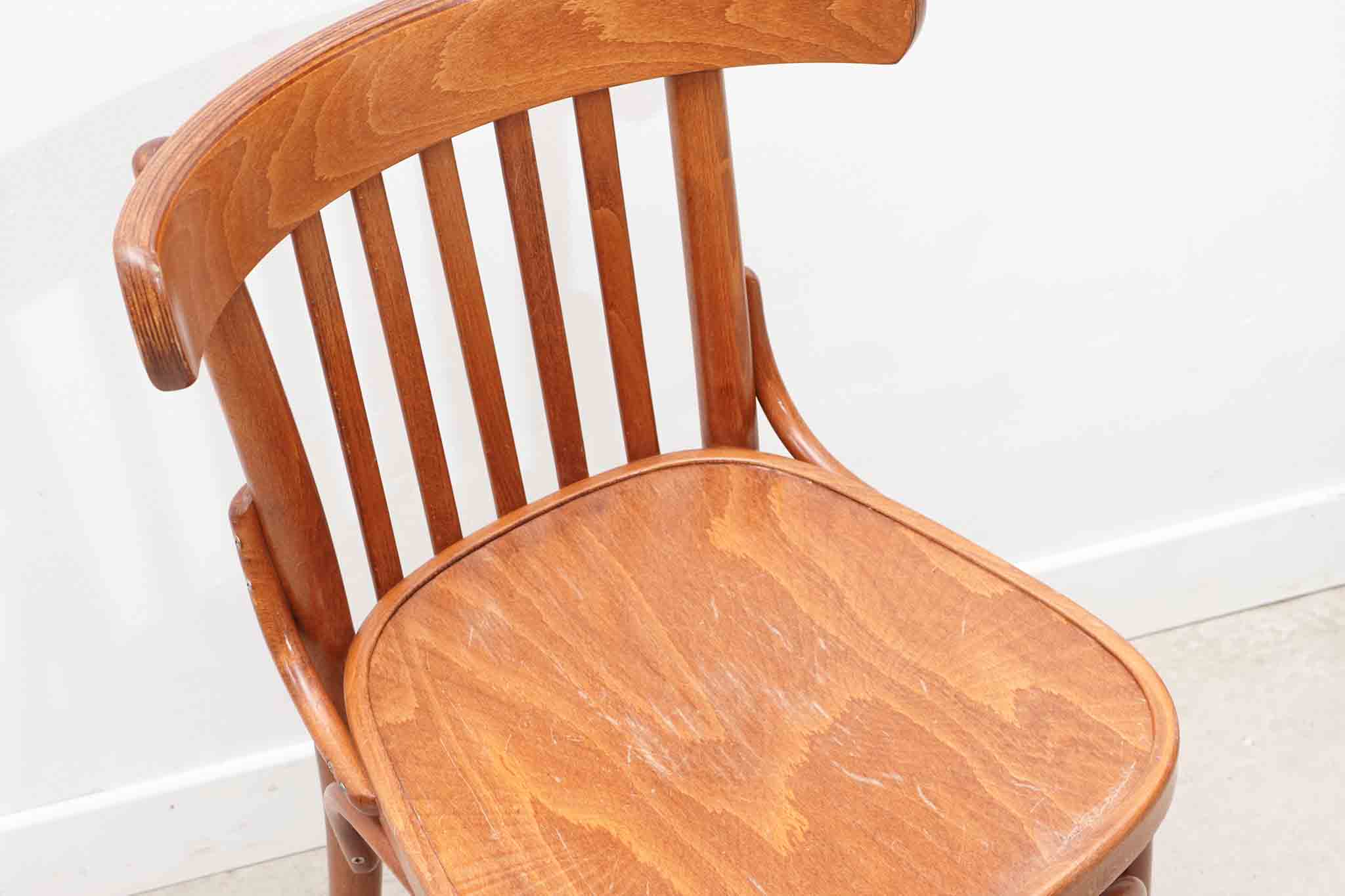 Chaise bistrot style Baumann caramel