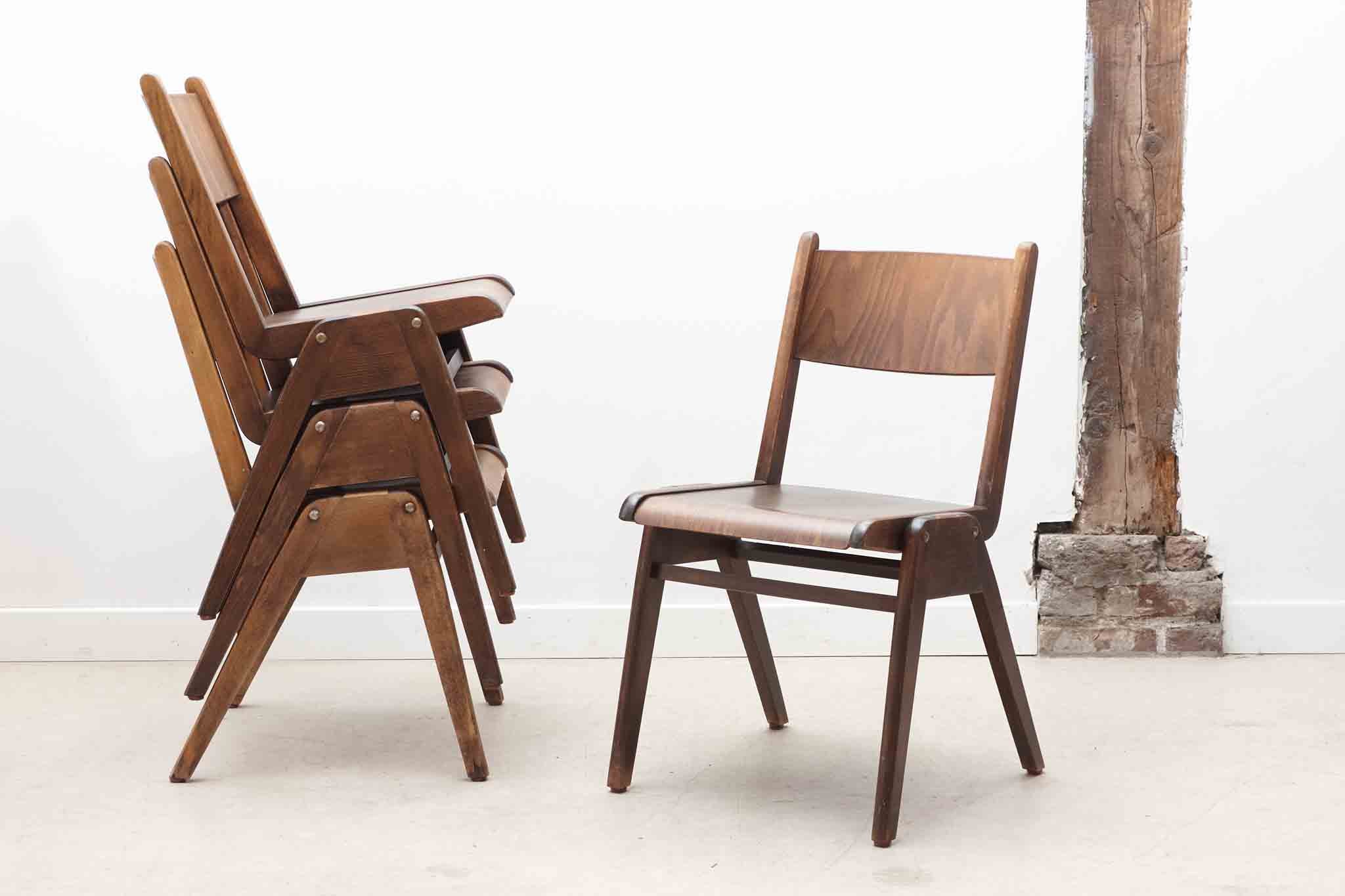 Chaise bistrot scandinave ébène