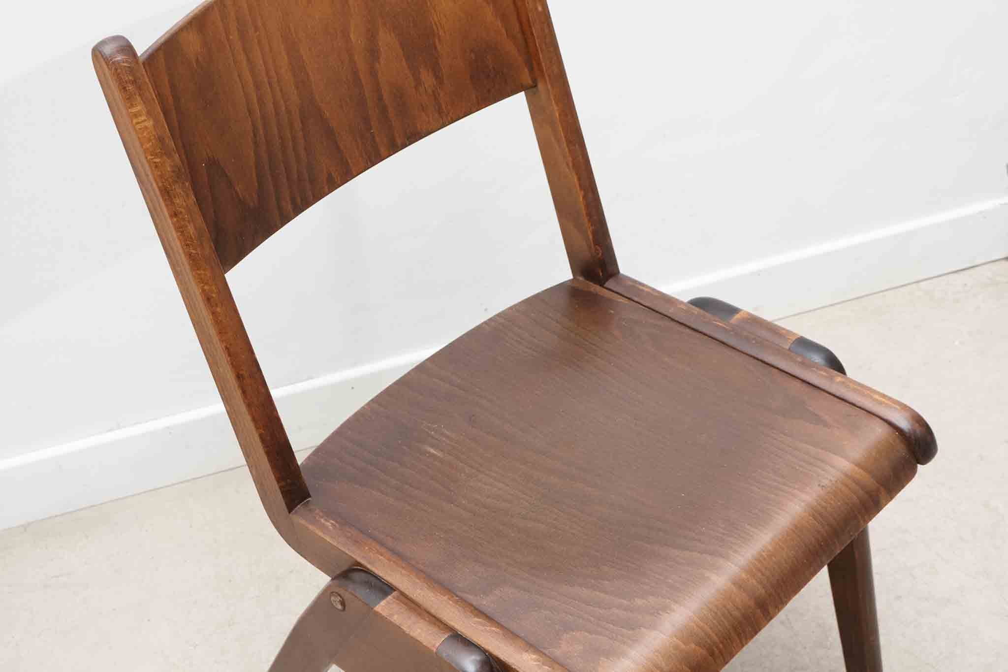 Chaise bistrot scandinave ébène