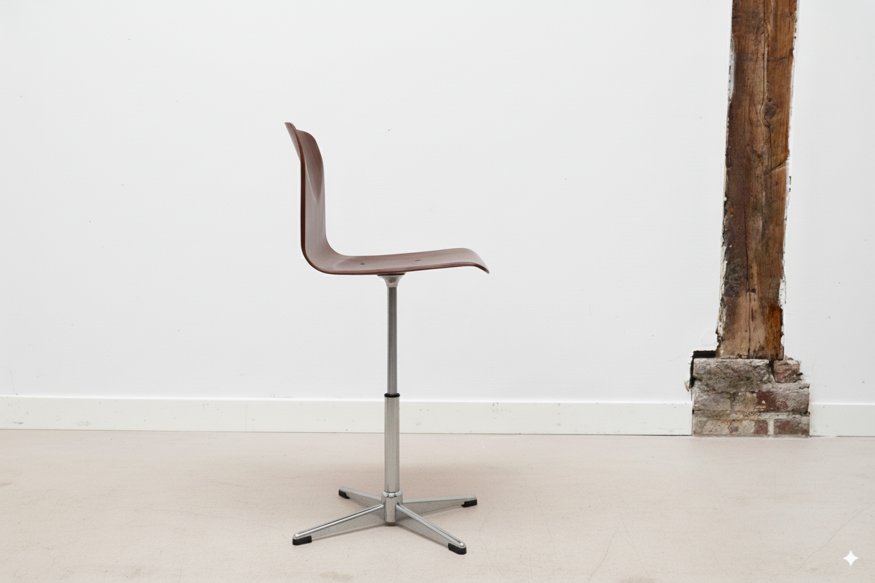 Chaises atelier vintage Galvanitas chrome