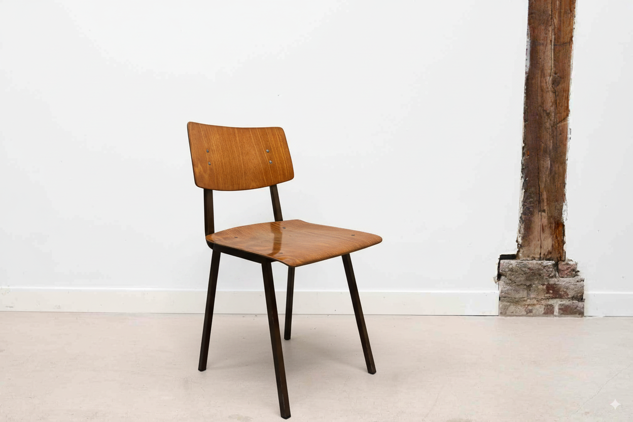 Chaise Marko Kwartet chêne et marron
