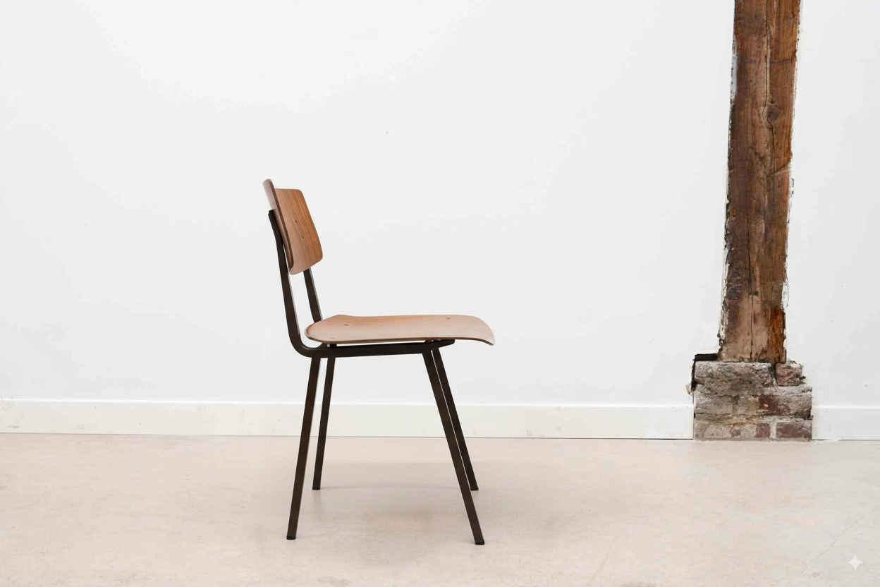 Chaise Marko Kwartet chêne et marron