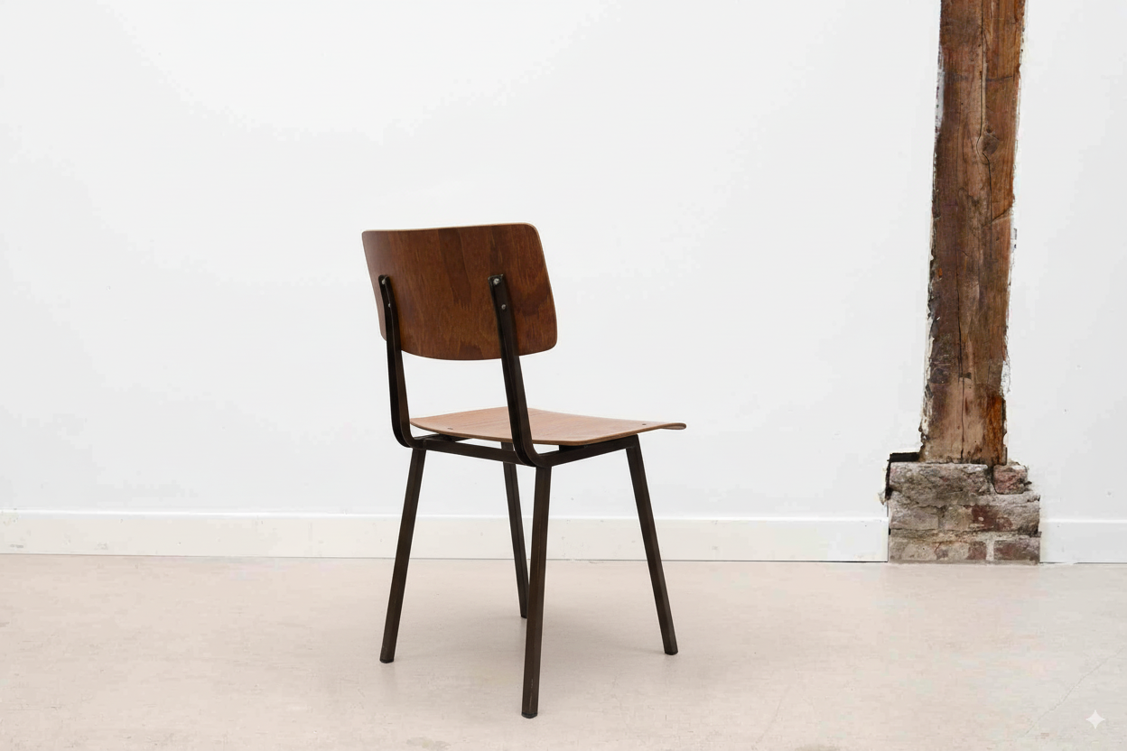 Chaise Marko Kwartet chêne et marron