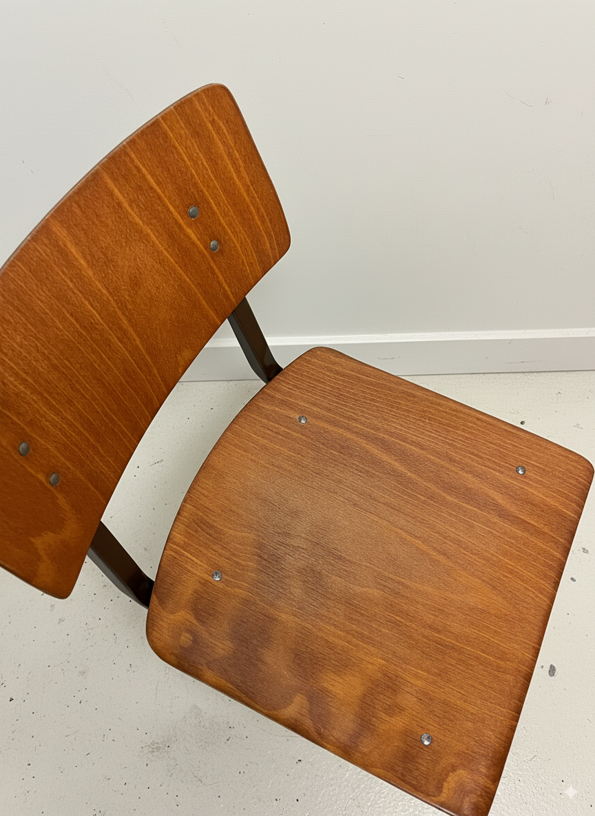 Chaise Marko Kwartet chêne et marron