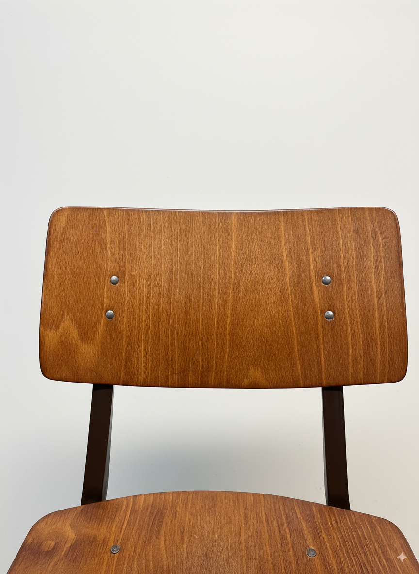 Chaise Marko Kwartet chêne et marron