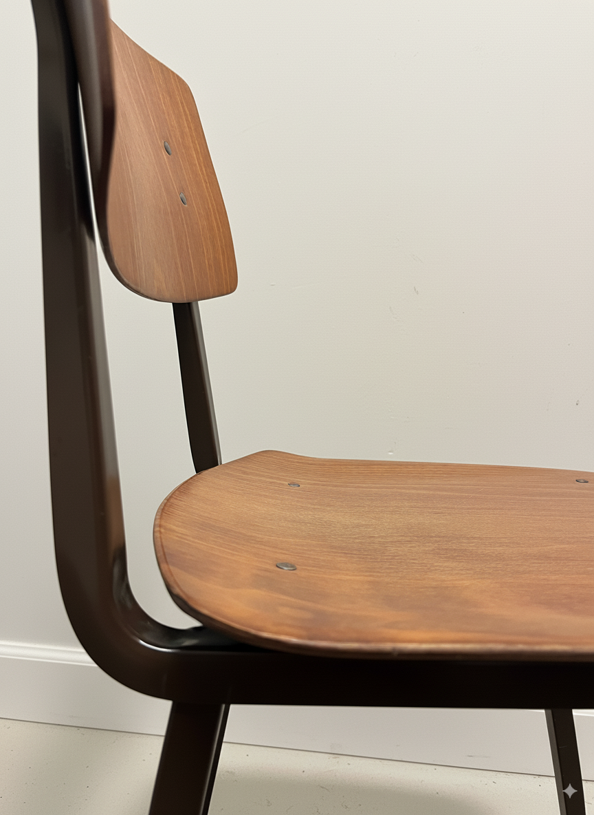 Chaise Marko Kwartet chêne et marron