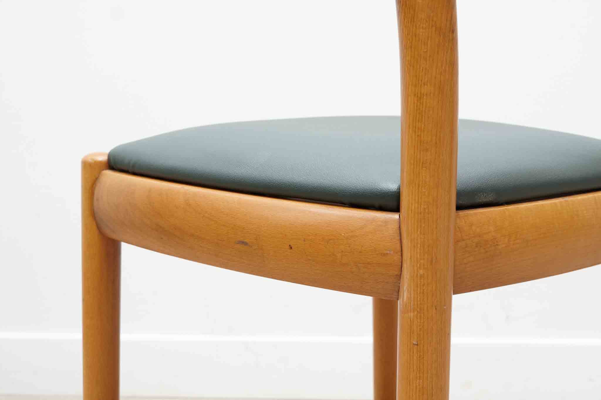 Chaise bistrot style art nouveau vert
