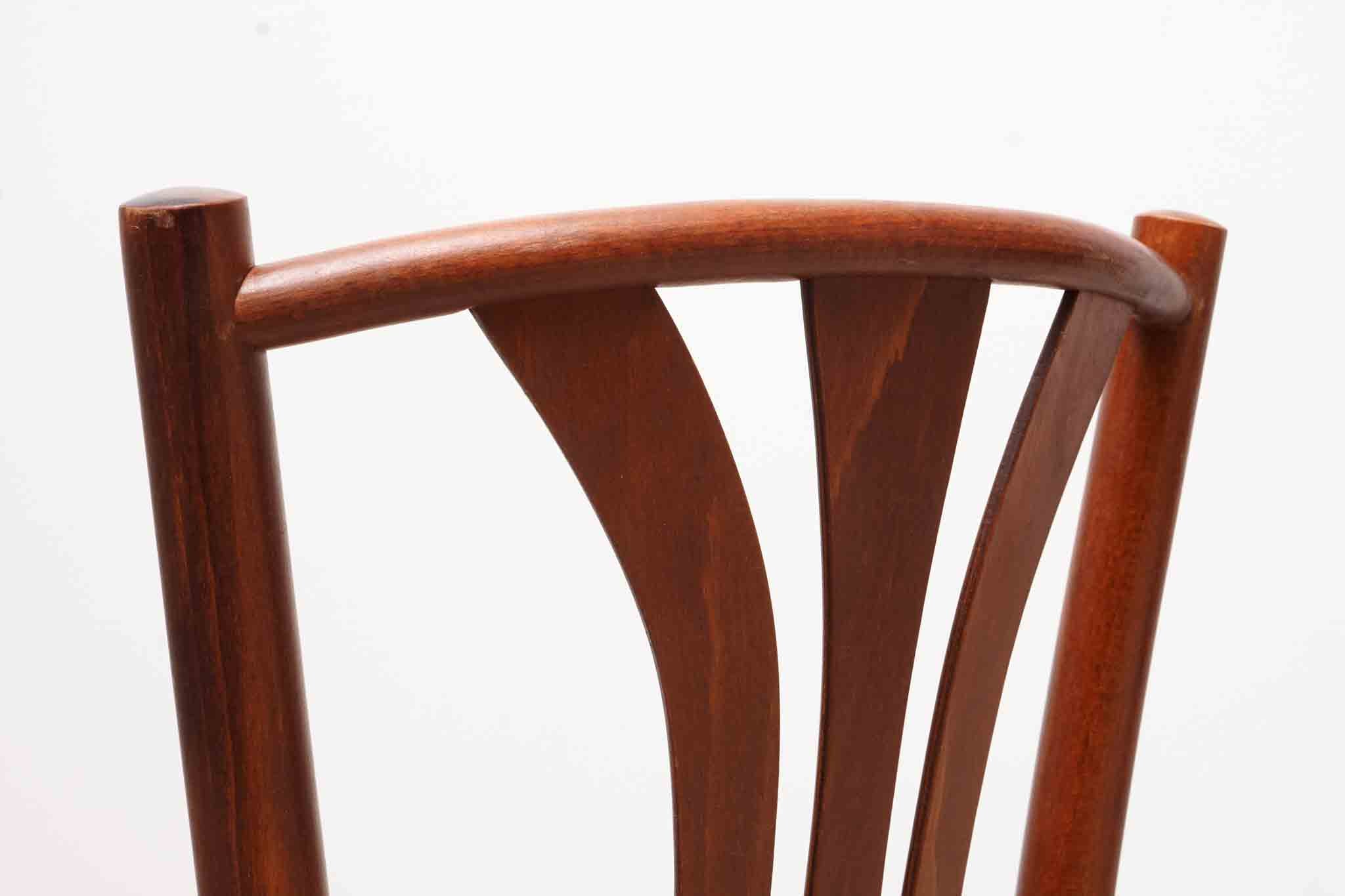 Bistrot style Baumann mahogany chair
