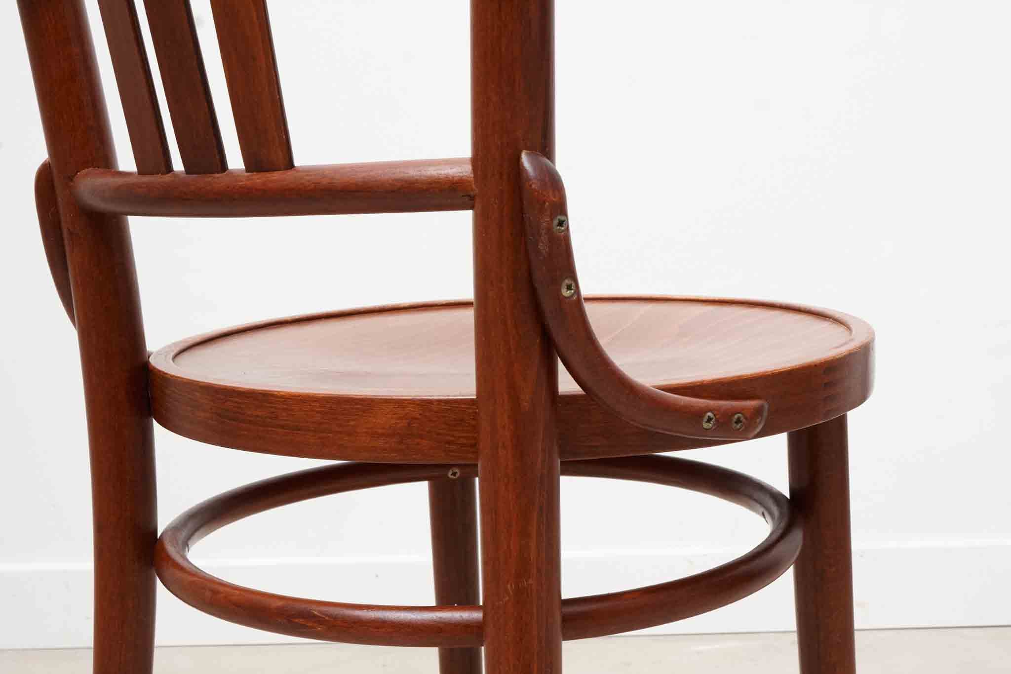 Bistrot style Baumann mahogany chair