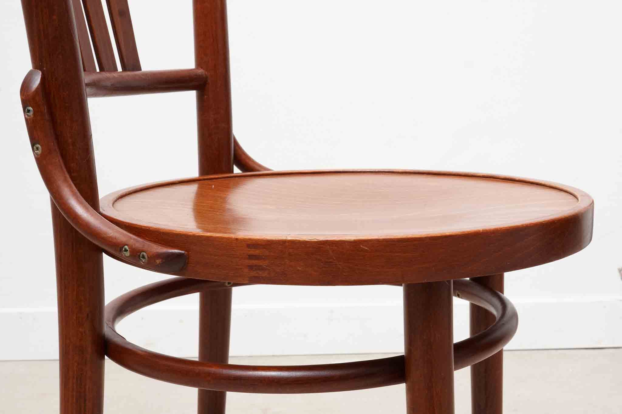 Bistrot style Baumann mahogany chair