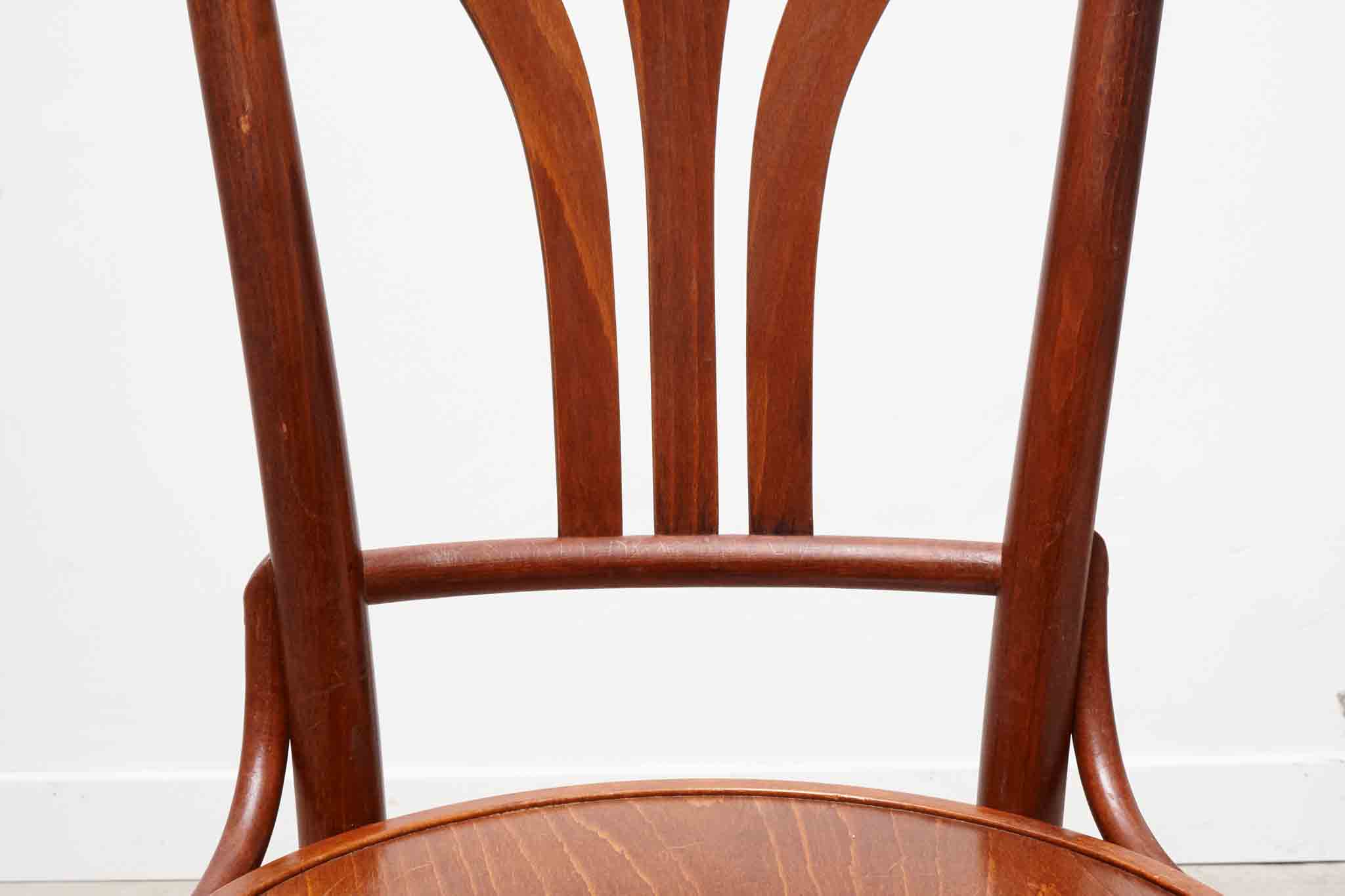 Bistrot style Baumann mahogany chair