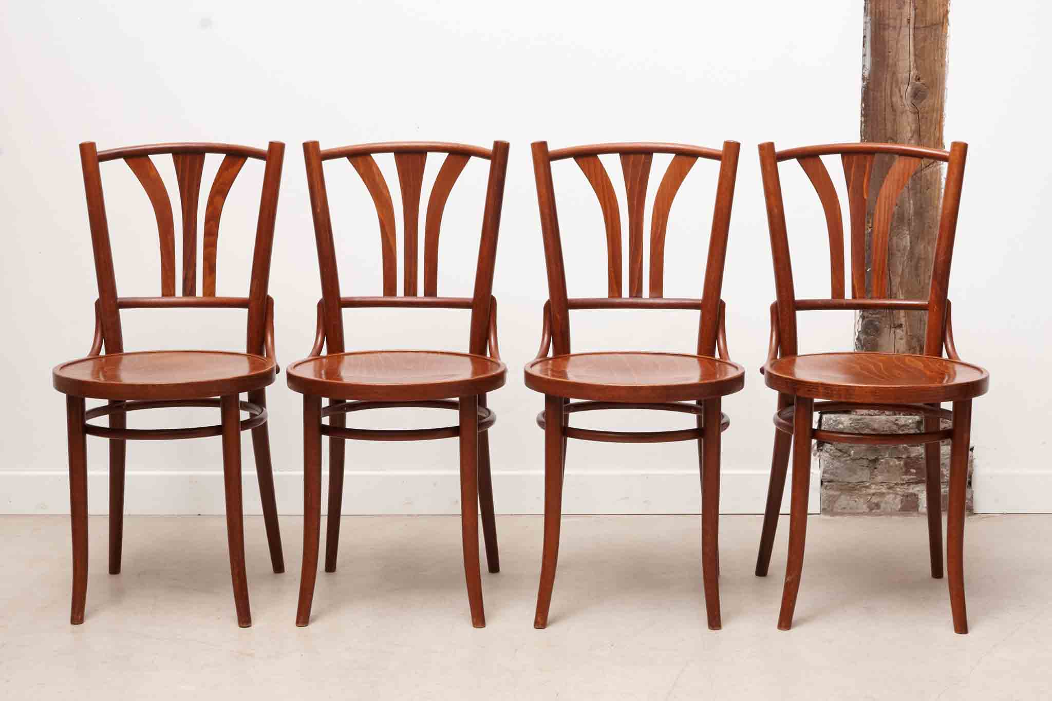 Bistrot style Baumann mahogany chair