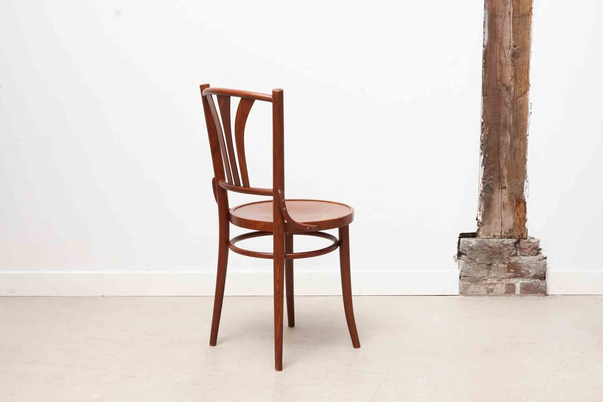 Bistrot style Baumann mahogany chair