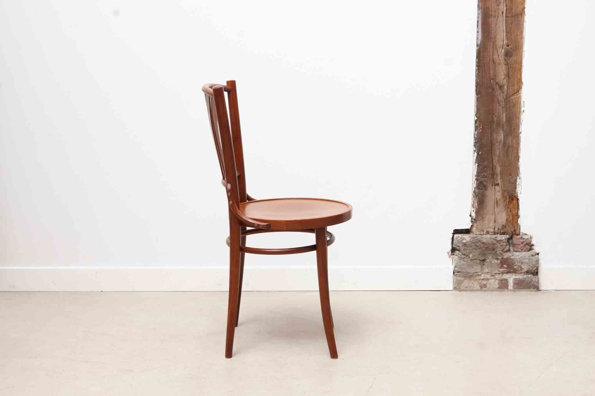 Bistrot style Baumann mahogany chair