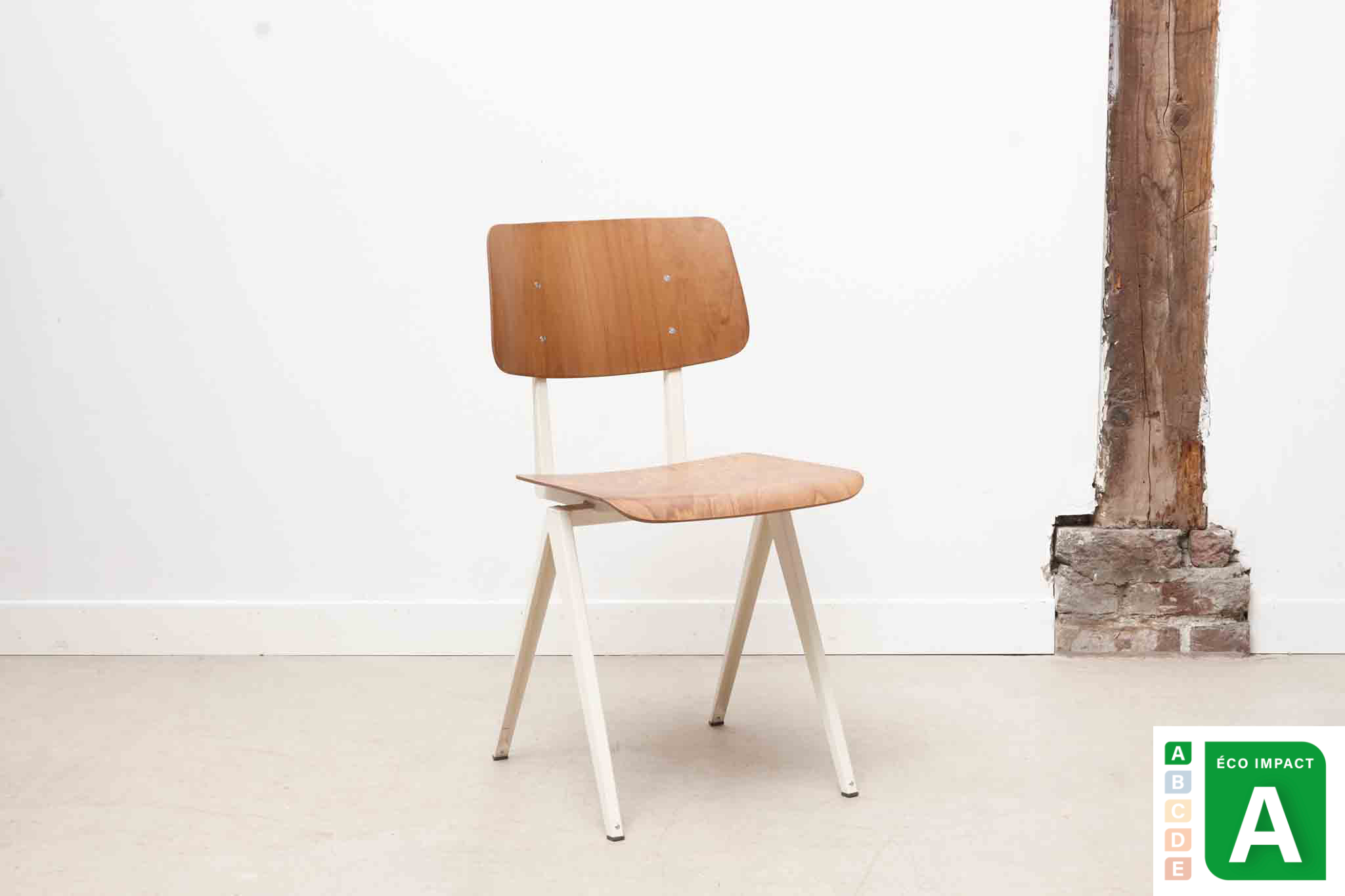 Pair of S16 chairs by Galvanitas - black/black - Reissue