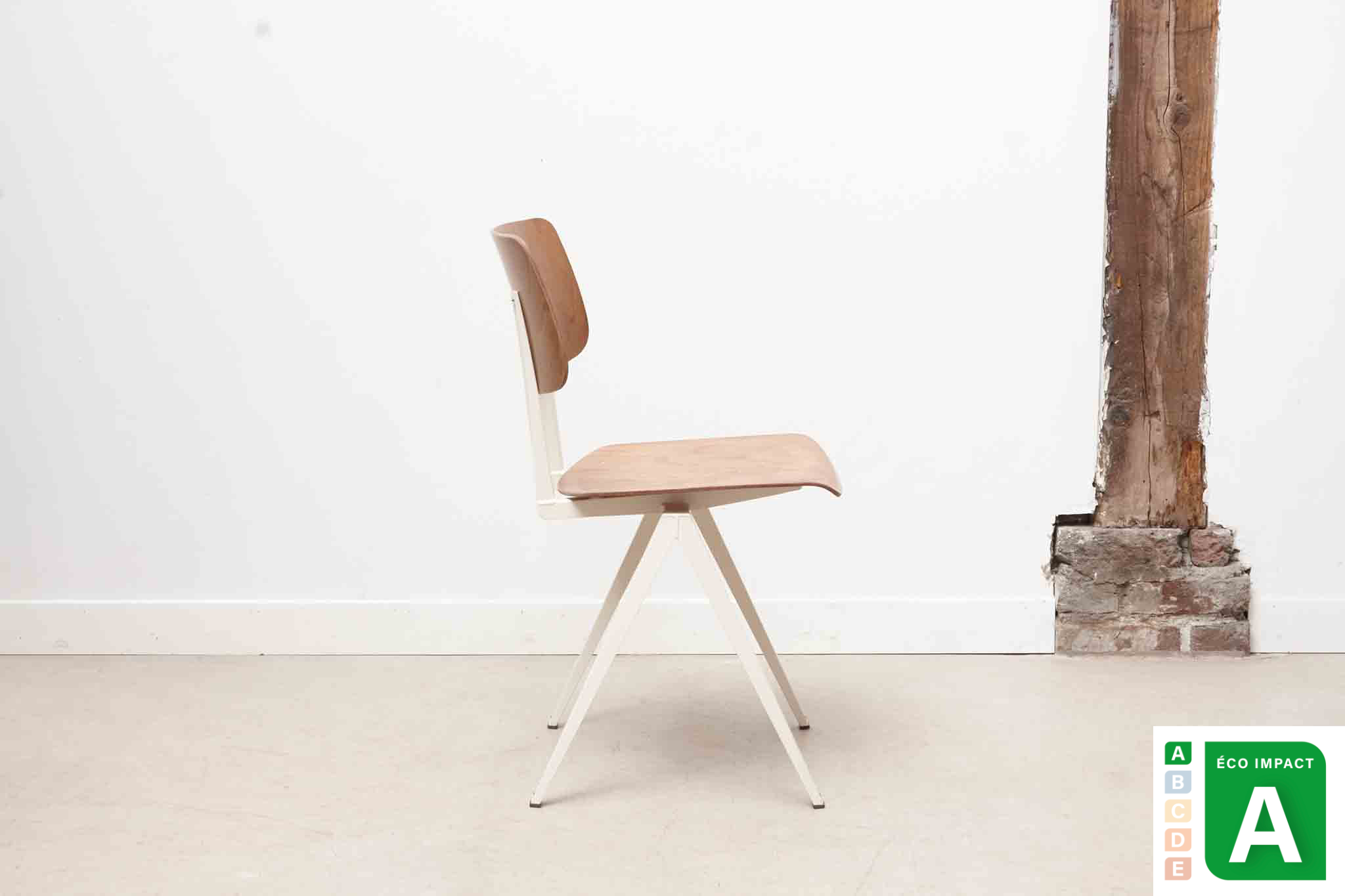 Pair of S16 chairs by Galvanitas - black/black - Reissue