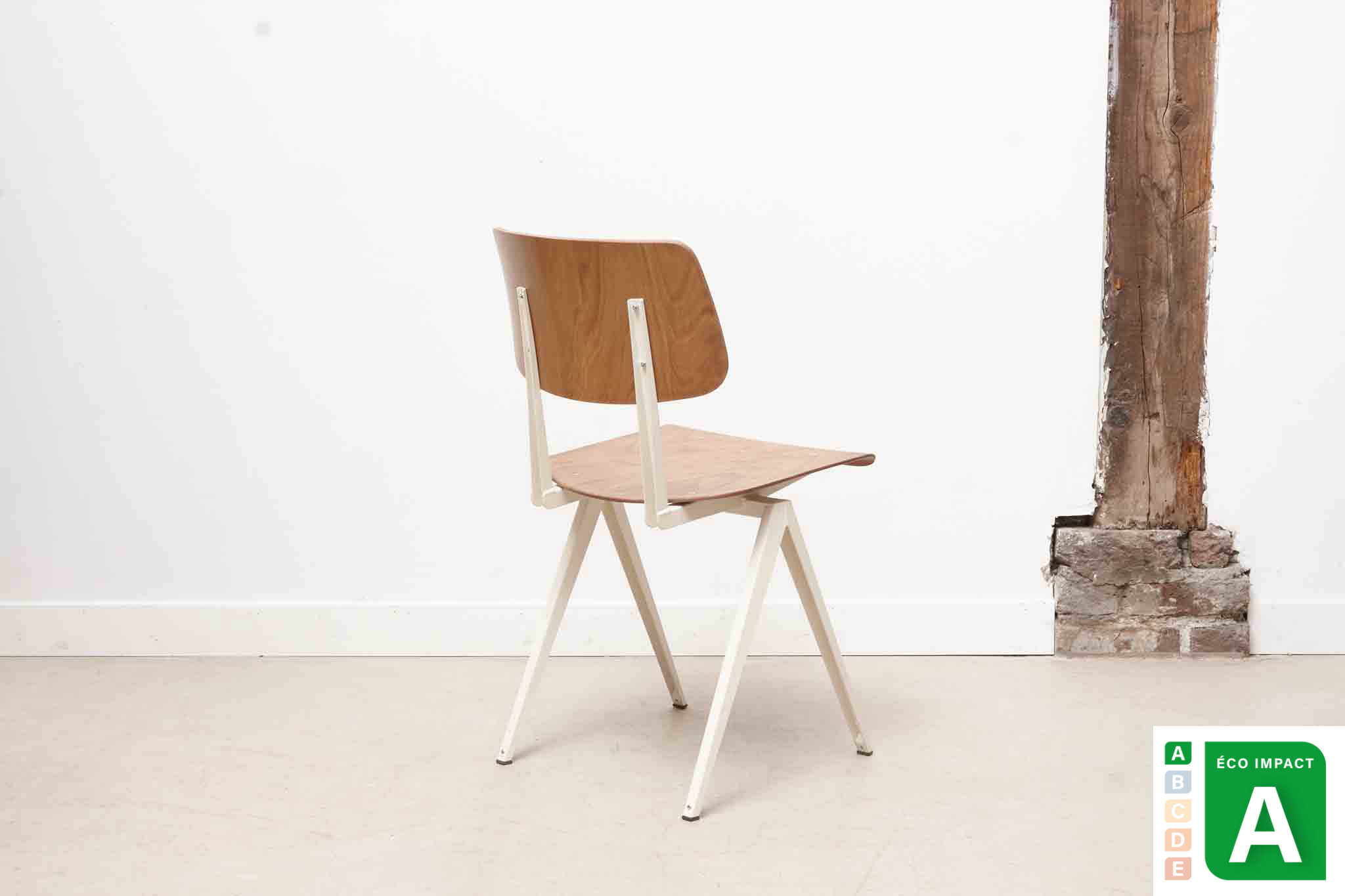 Pair of S16 chairs by Galvanitas - black/black - Reissue