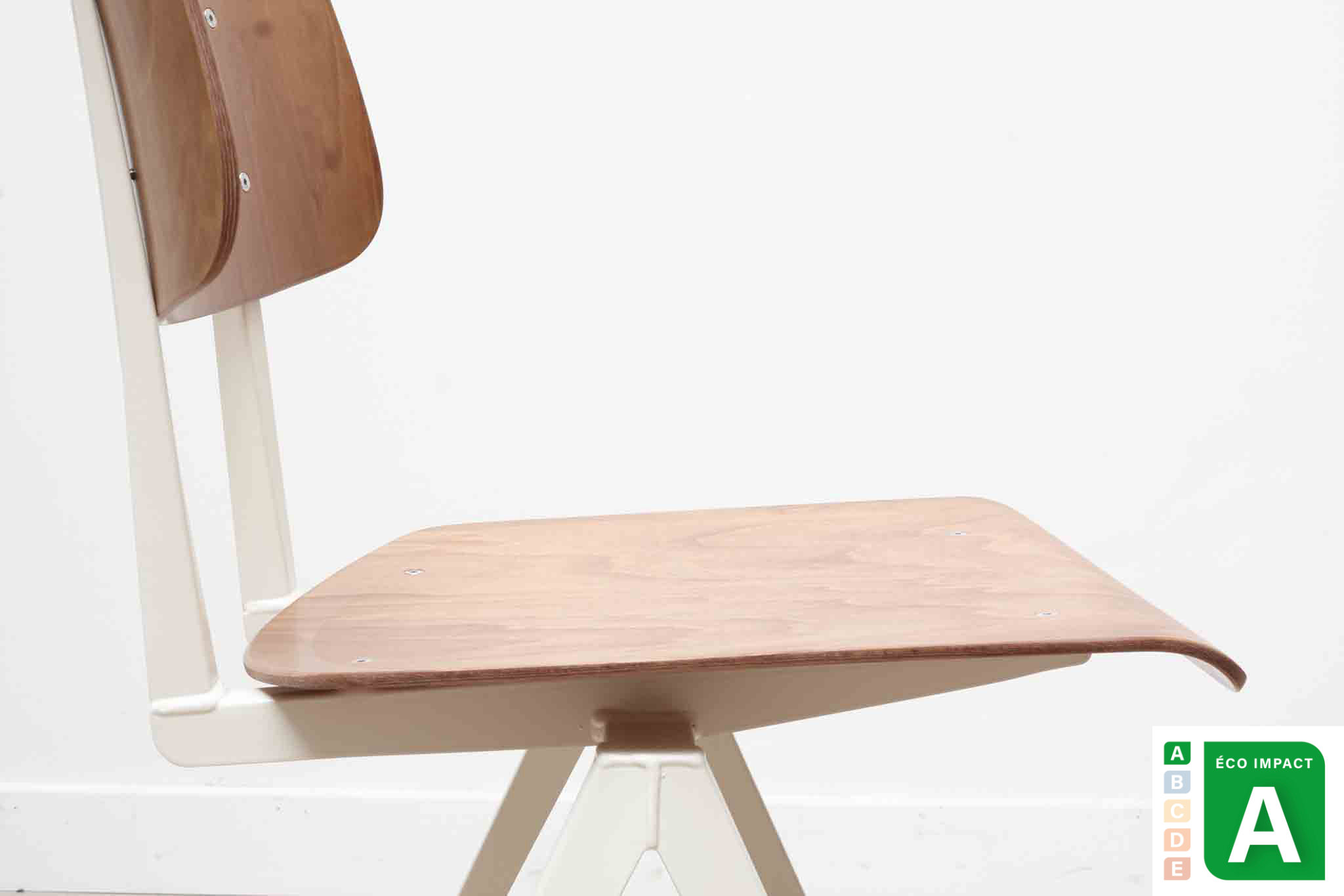 Pair of S16 chairs by Galvanitas - black/black - Reissue