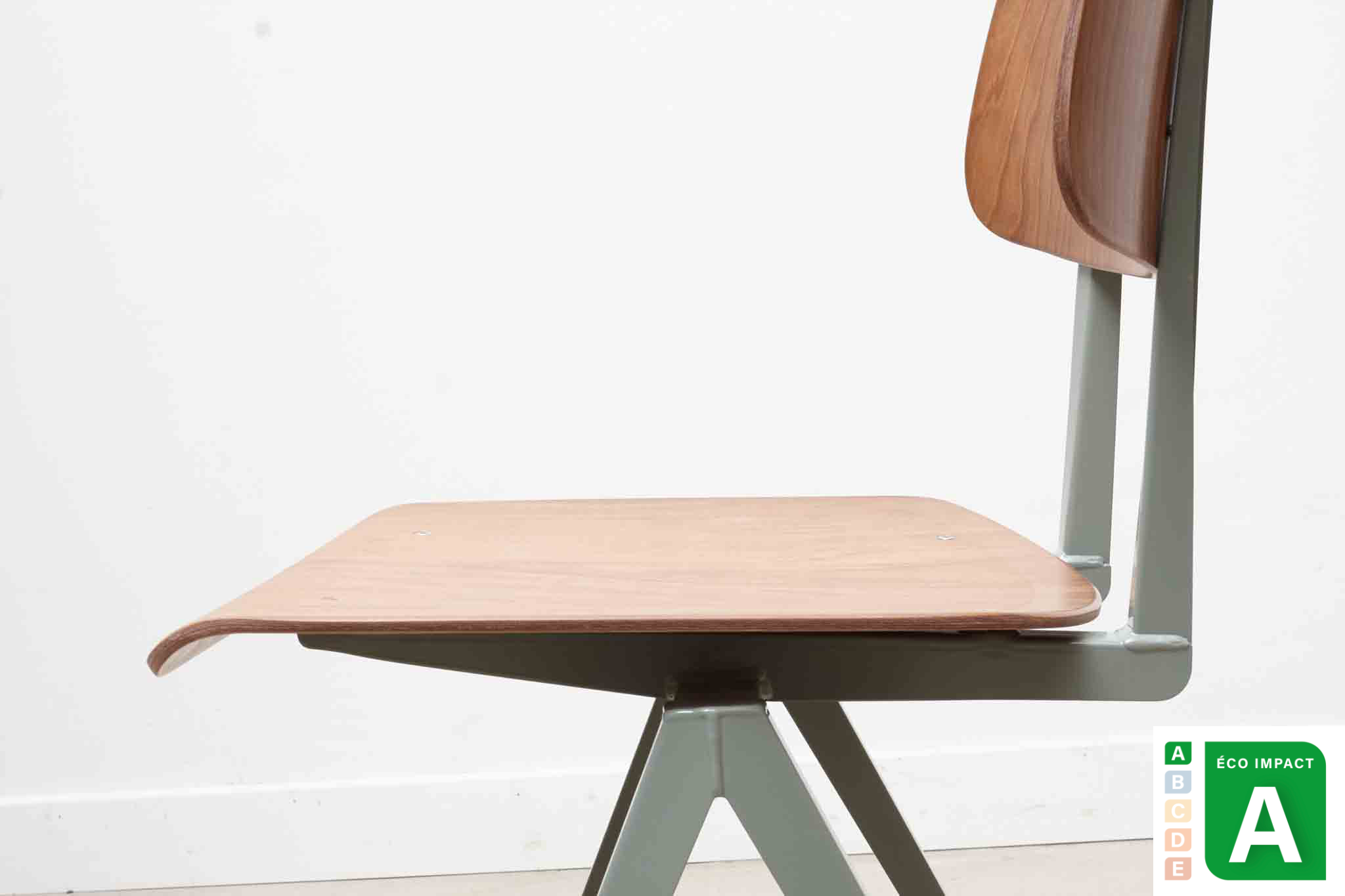 Pair of S16 chairs by Galvanitas - black/black - Reissue