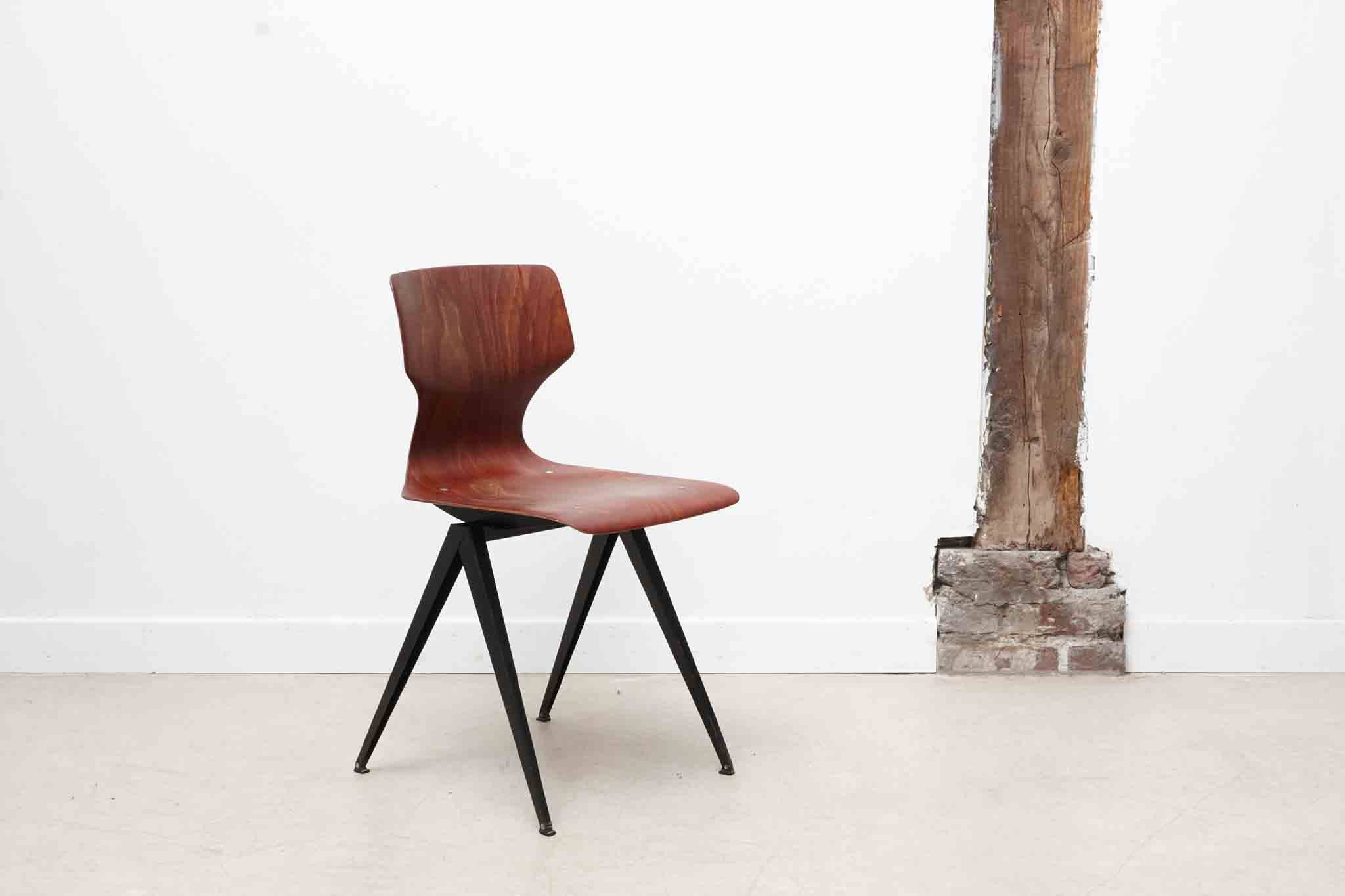 Vintage Galvanitas S19 chair oak / brown