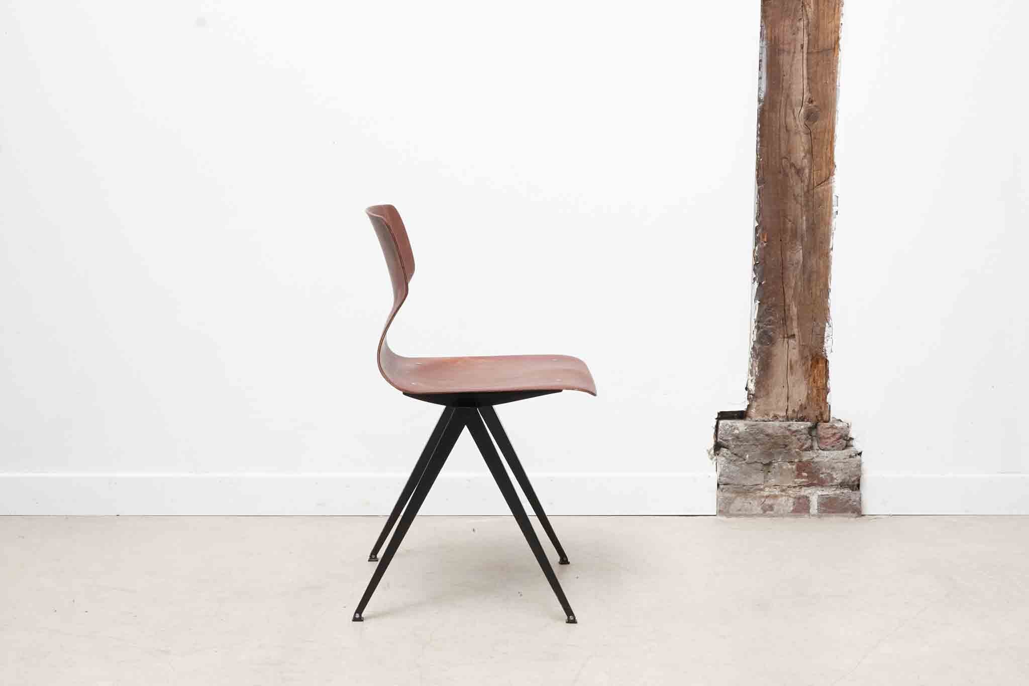 Vintage Galvanitas S19 chair oak / brown