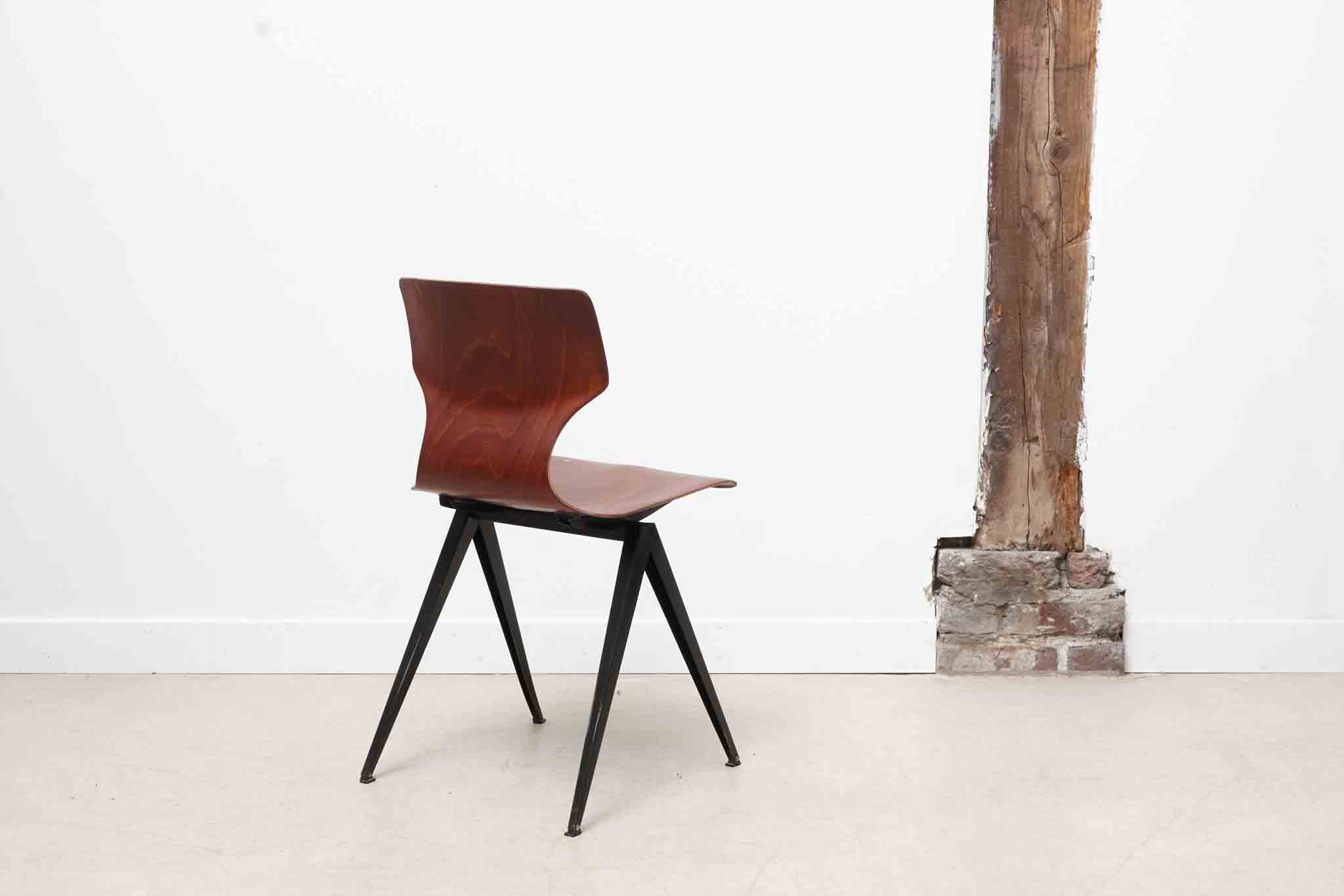 Vintage Galvanitas S19 chair oak / brown