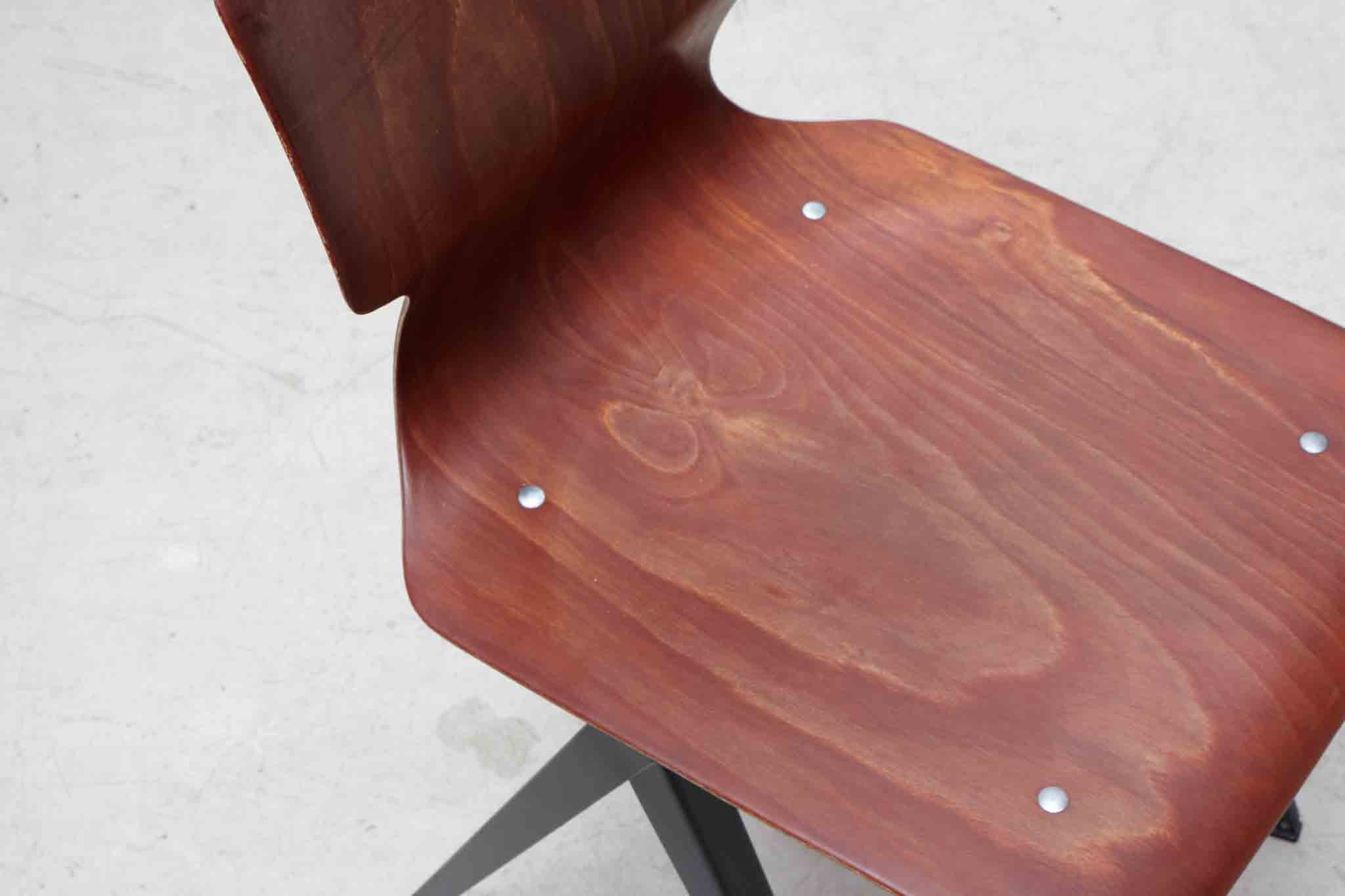 Vintage Galvanitas S19 chair oak / brown
