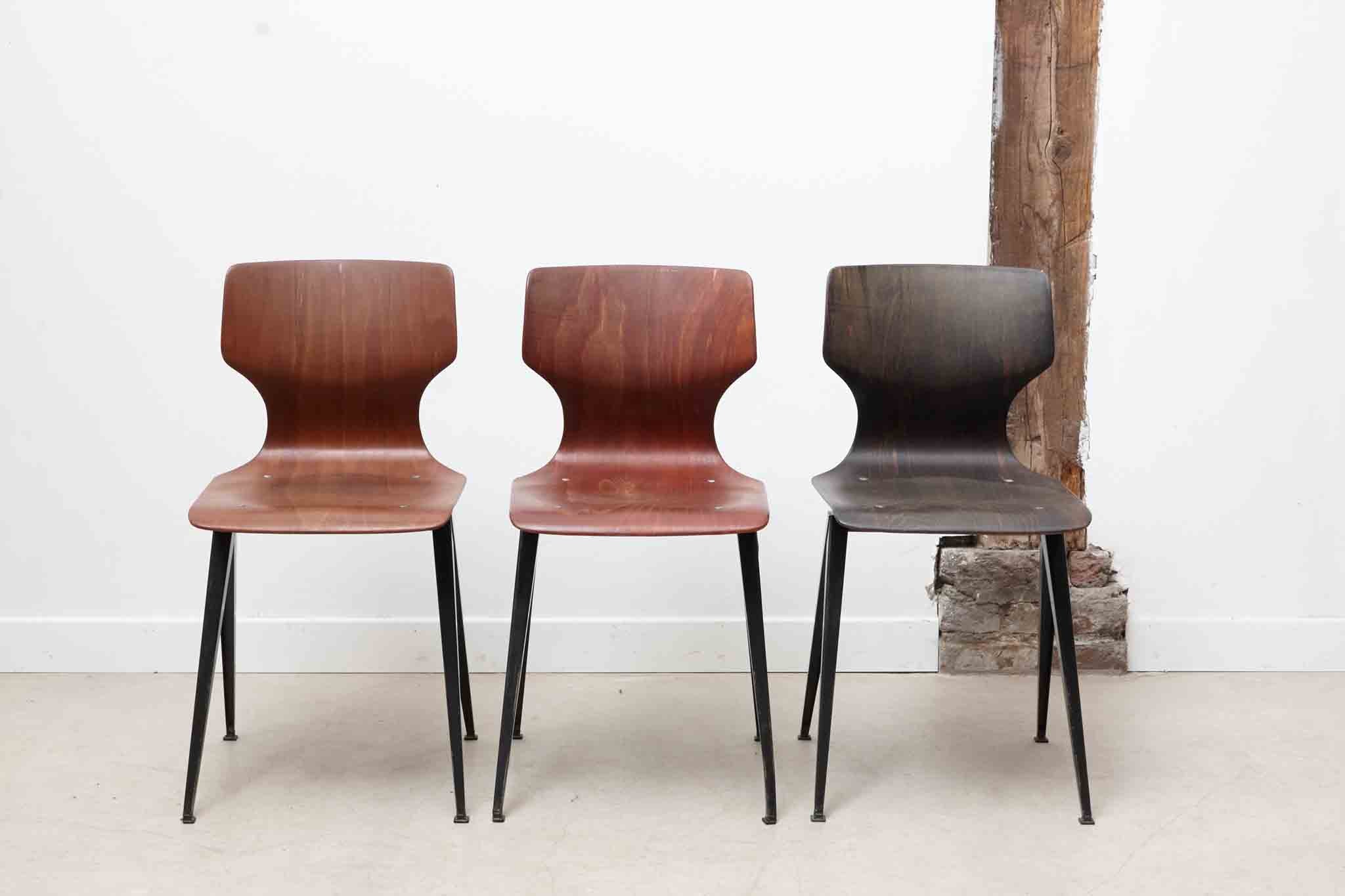 Vintage Galvanitas S19 chair oak / brown