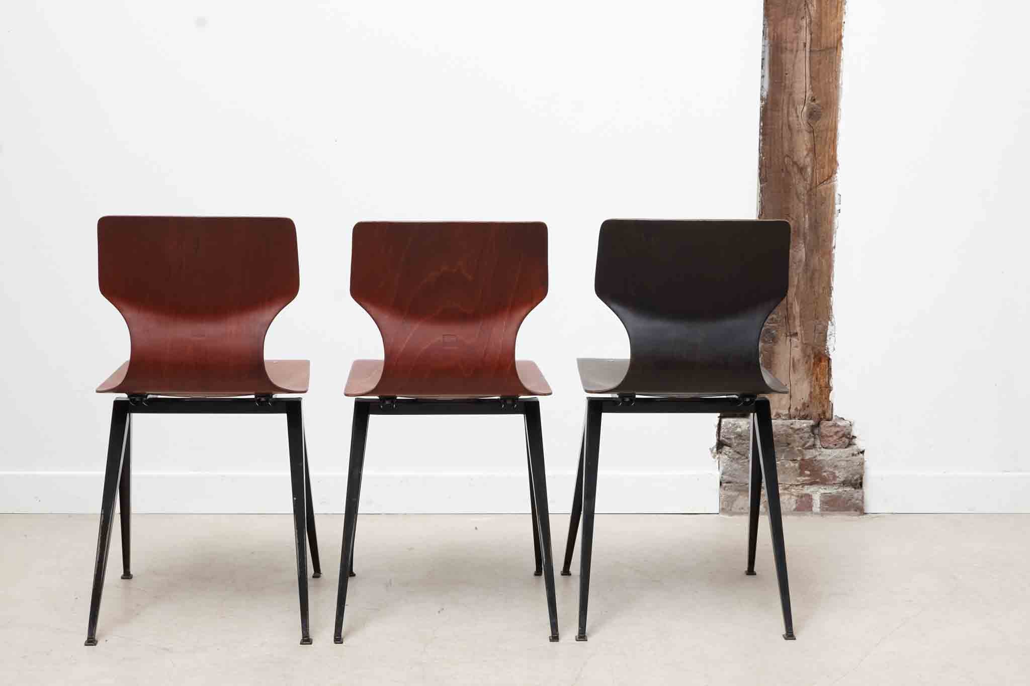Vintage Galvanitas S19 chair oak / brown