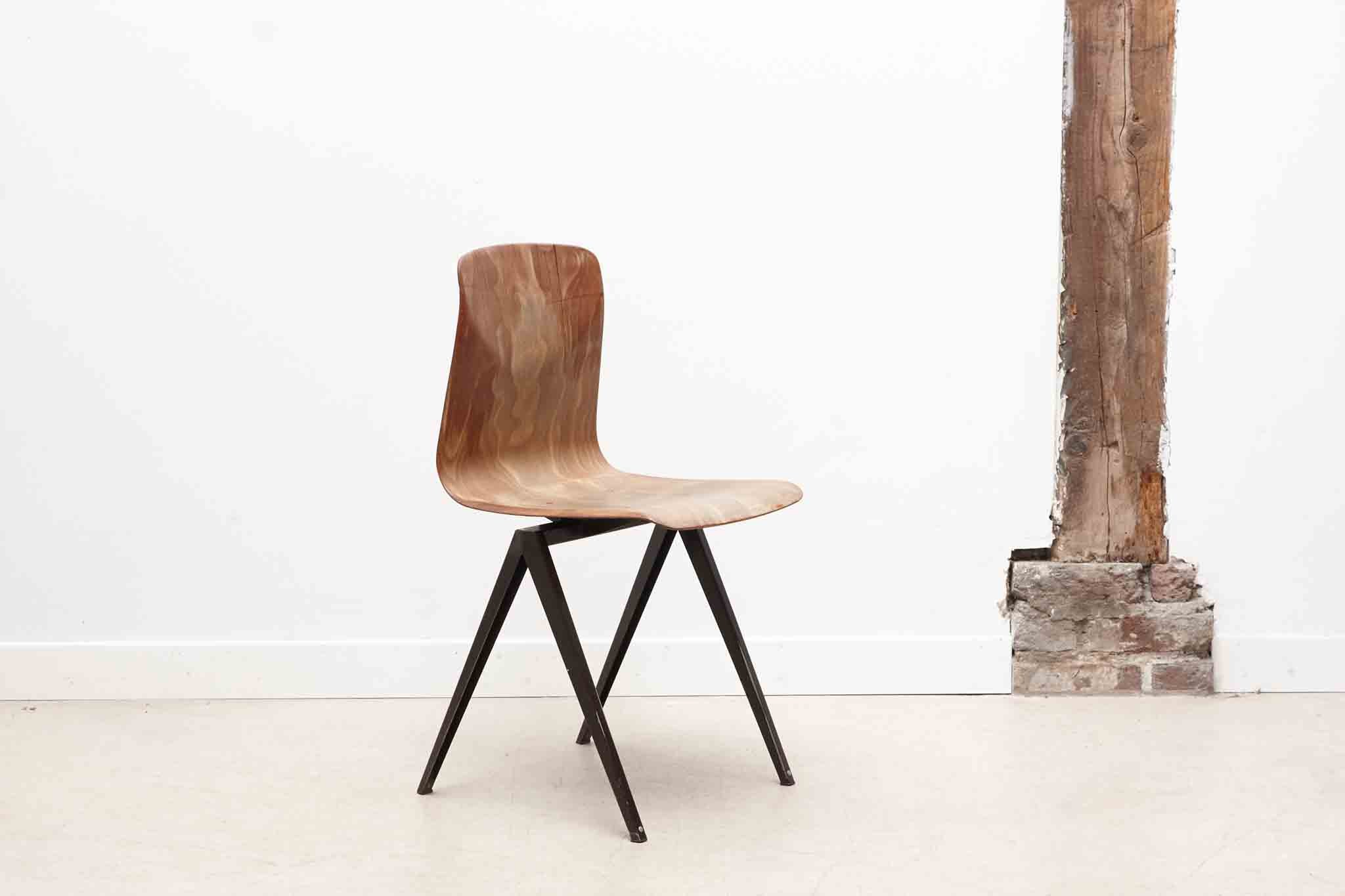 Vintage Galvanitas S19 chair oak / brown