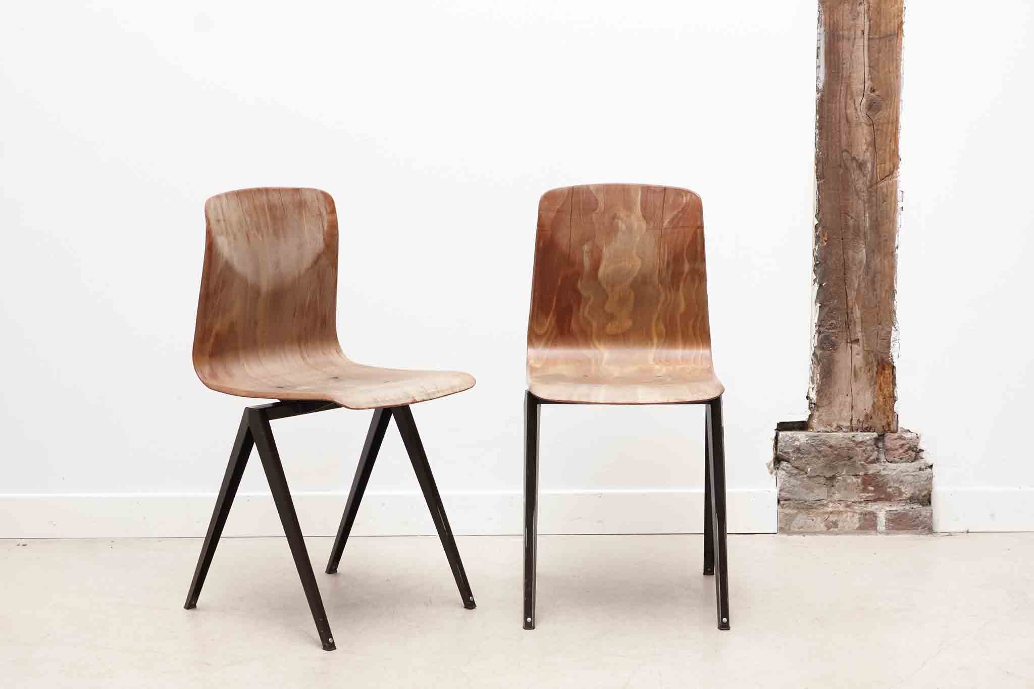 Vintage Galvanitas S19 chair oak / brown